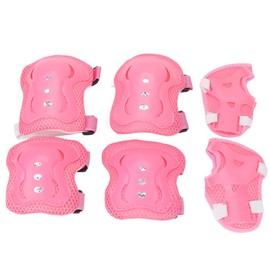 Entatial Toddler Knee Pads, Toddler Protective Gear Set Good Resilience Good Protection for Cycling Roller Skating for 3 To 12 Years Olds Kids(pink)