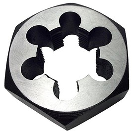 Drill America 1-1/8"-8 Carbon Steel Hex Rethreading Die, DWT Series