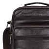 Business Shoulder Bag Black Cowhide Metal Zippers Large Capacity Business