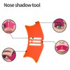 Red Silicone Nose Shadow Template, Nose Contour Tool, Eyebrow Shaping