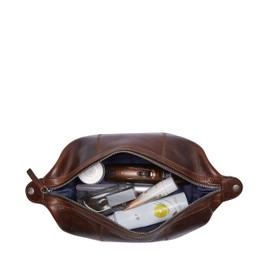Leonhard Heyden Roma Toiletry Bag 25 cm, brown, Toiletry bag