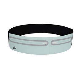 Slim Running Belt with 2 Pockets for Phone, Adjustable Waist Belt Bag for Women/Men,Ultra Light Adult Fanny Pack, Waist Pack for Running Hiking Yoga Travel Cycling, Green