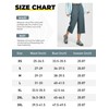 FitsT4 Sports Women's Capri Pants Wide Leg Lightweight Quick Dry