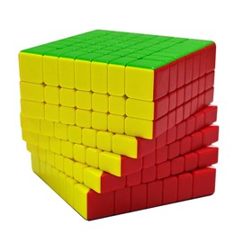 Oostifun MoYu MoFang JiaoShi Meilong 7M V2 Würfel 7x7 Würfel Klassenzimmer Meilong 7 M V2 7 Schichten Mehrfarbig Würfel Puzzle mit Würfel Tasche und einem Würfel Stativ