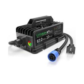 67.2V 10A Fast Battery Charger for Talaria Sting 4000 Series X3 L1E X3C MX3/MX4, Waterproof 3-Prong Power Supply Adapter with Cooling Fan, Efficient eBike Charger