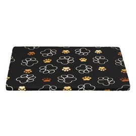 ASYG Cute Dog Cat Paw Decorative Rectangle Table Cloth 30"x 48" Paw Print Tablecloth Kitchen Table Cover for Dining Picnic