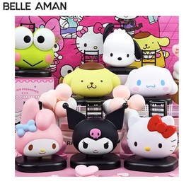 BELLE AMANT Big Face Car Air Freshener 1ea [SANRIO CHARACTERS x BELLE AMANT], Type#$%Scent:Hello Kitty-Floral Flower