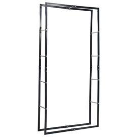 vidaXL Firewood Rack Black 39.4"x9.8"x78.7" Steel