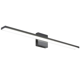 Ralbay 31.5inch Modern LED Black Vanity Light 28W Aluminum Frosted Acrylic for Bathroom Vanity Lighting Fixtures Cool White 6000K