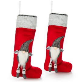 com-four® Christmas Stockings in Various Designs for Hanging - Christmas Socks - Stocking