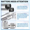 ChillWaves 304 Stainless Steel Compression Tube Fitting, 3/8" OD x