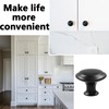 16 Pack Black Door Knobs, Drawer Knobs, Cupboard Door Knobs