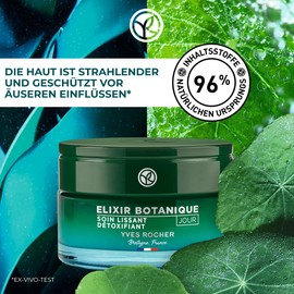 Yves Rocher ELIXIR BOTANIQUE Reparierende Anti-Pollution Tagespflege 50ml | Glättende Detox Tagespflege für strahlende Haut
