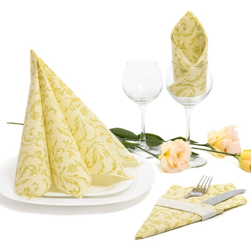 PAPSTAR, Royal Collection #85000 Serviettes 1/4 Fold 40 cm x