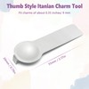 LONIKSTEP Italian Charm Tool 2Pcs Thumb Style 9mm Itanian Charms