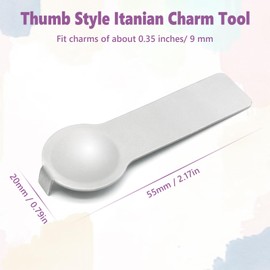 LONIKSTEP Italian Charm Tool 2Pcs Thumb Style 9mm Itanian Charms Bracelet Links Opening Tool for Adding and Removing Charm Bracelets