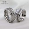 Two Rings His Hers Wedding Ring Sets Couples Matching Rings