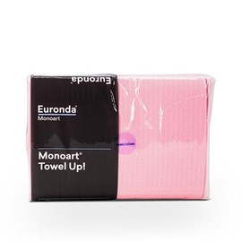 Euronda Campo Dental Desechable - Paquete de 50 Babero Dental Desechable para dentistas, Tatuajes, Uñas, Higiene del paciente y Médico (Rosa)