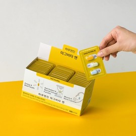 Wishcell 삼진제약 위시헬씨 하루엔진 마그비타 쎈 1박스 1개월분 고함량 비타민 비타민C 마그네슘 Samjin Pharm WISH Health Daily Engine Magvita Sen 1 Box 1 Month Supply High Content Vitamin Vitamin C Magnesium
