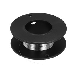 sourcing map 35 Gauge/0.15 mm Nichrome 80 Cr20Ni80 Heating Resistance Wire 66ft High Temperature for Electronic Components Repairing, Black