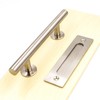 goldenwarm 12 in Sliding Barn Door Handle and Flush Pull