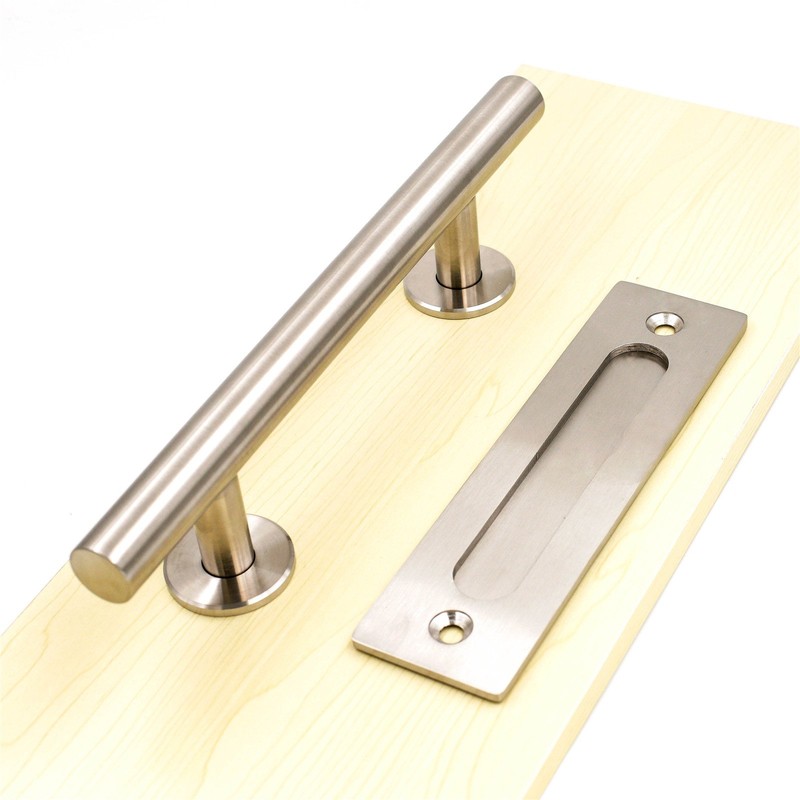 goldenwarm 12 in Sliding Barn Door Handle and Flush Pull
