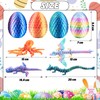 Abitoncc 4 PCS 3D Printed Dragon, Dinosaur, Octopuses in Eggs,