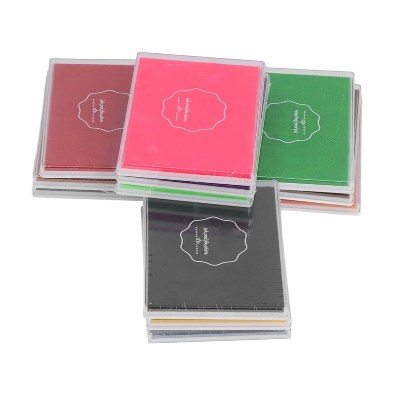 12Pcs Finger Ink Pads 12 Vivid Colors Easy to Clean