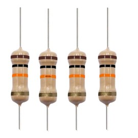 California JOS 10K Ohm 40 Pack Carbon Film Single Fixed Resistor 1/2 W (0.5 Watts) 5% Tolerance, (10K R, 10K ohm, 10K Ω) Resistor