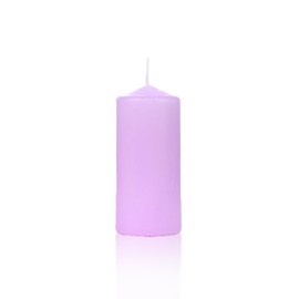 Pack of 4 Scented Candles Lavender Purple Pillar Candles 11 x 4.7 cm Scented Taper Candles 25 Hours Burning