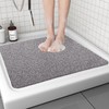 Square Shower Mats for Inside Shower 60x60cm, Loofah Shower Mat