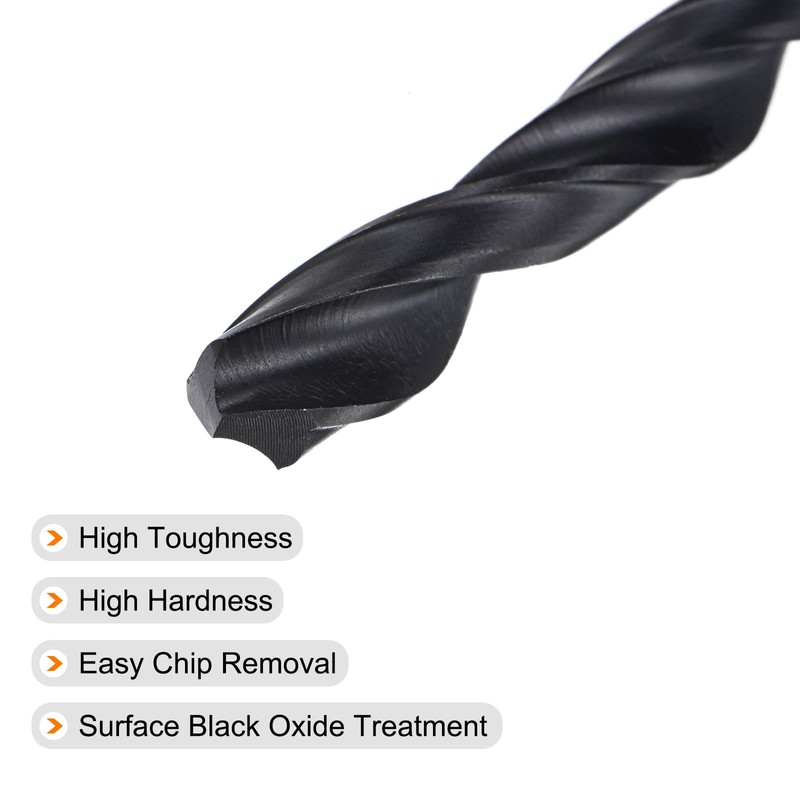 sourcing map 6542 High-Speed Steel Spiral Drill Bit Full Base