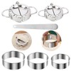 bssmmai Ravioli Shaper, Set of 6, Stainless Steel Ravioli Dumpling