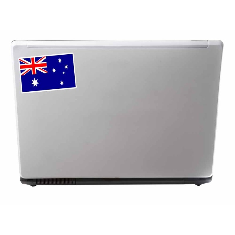 2 x 10cm Australia Australian Flag Vinyl Sticker Laptop Car