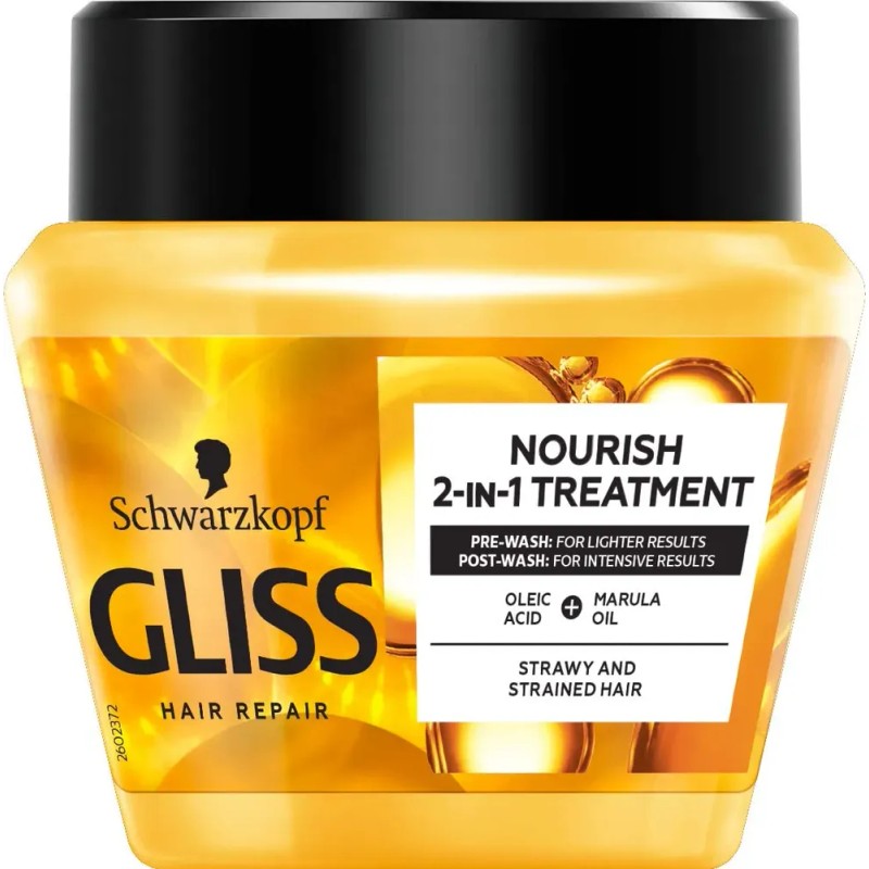 Mascarilla Capilar Gliss Oil, Sérum Nutritivo De Queratina,