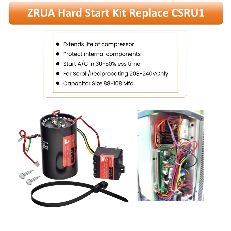 Long Term Replace CSRU1 Compressor Saver Hard Start ZRUA Compressor
