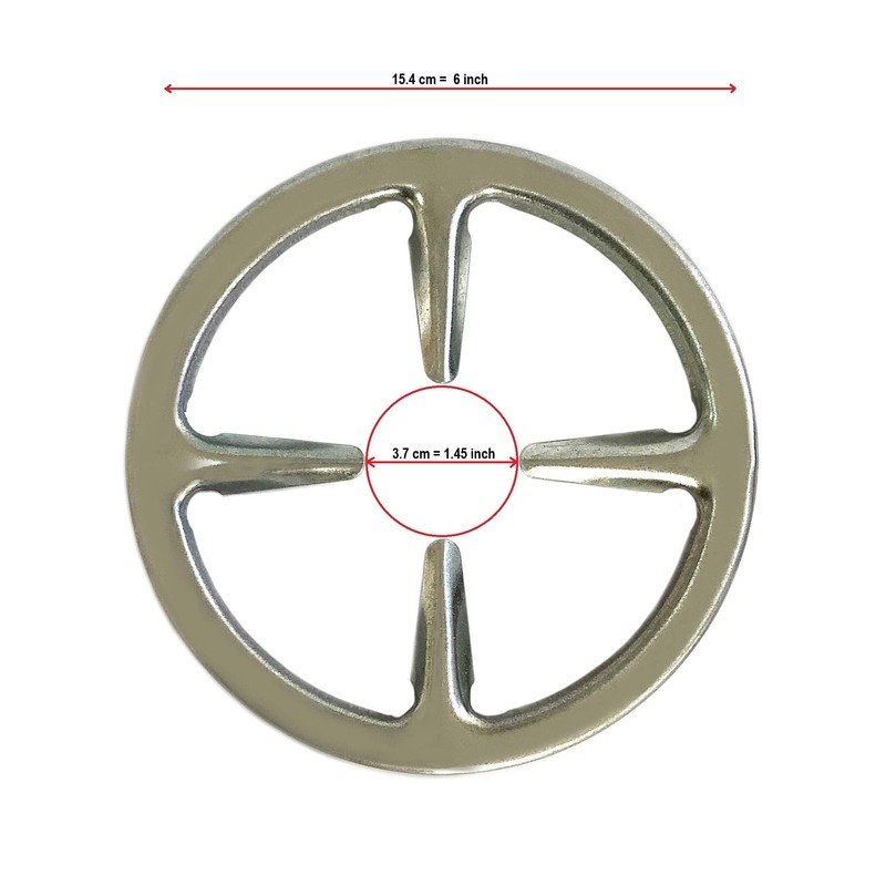 Tredoni 15cm Gas Stovetop/Hob Ring Reducer for Coffee Makers &