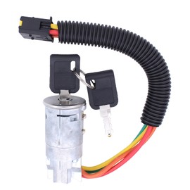Ignition Switch Lock Cylinder Ignition Starter Switch Ignition Starter Steering Lock Ignition Starter Switch Lock Steering Wheel Lock with 2 Keys for Clio 2 Megane 1 Thalia Twingo
