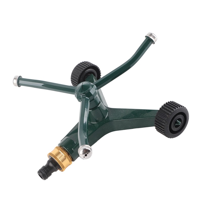 Metal Three Arm Sprinkler with G3/4 Connector Rustproof 360° Rotating