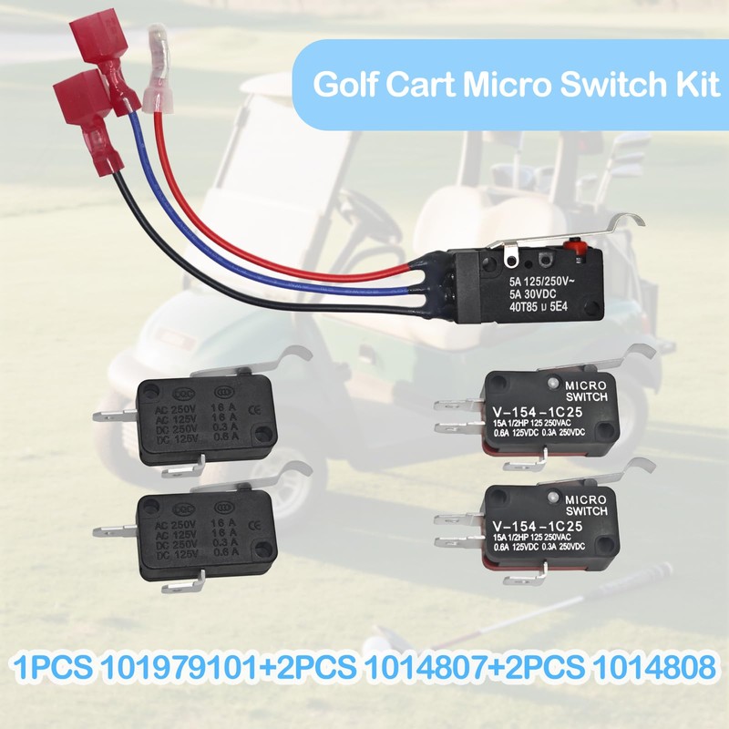 Golf Cart Micro Switch Kit 101979101 & 2Pcs 1014807 &