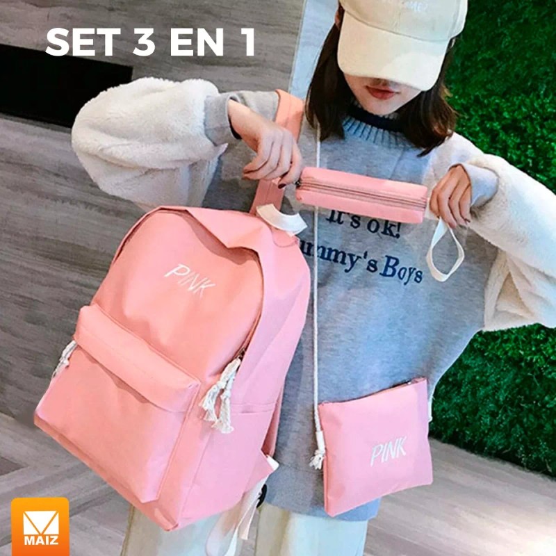 Maíz Mochila Escolar Bolsa Lapicera Casual Estudiante Juvenil