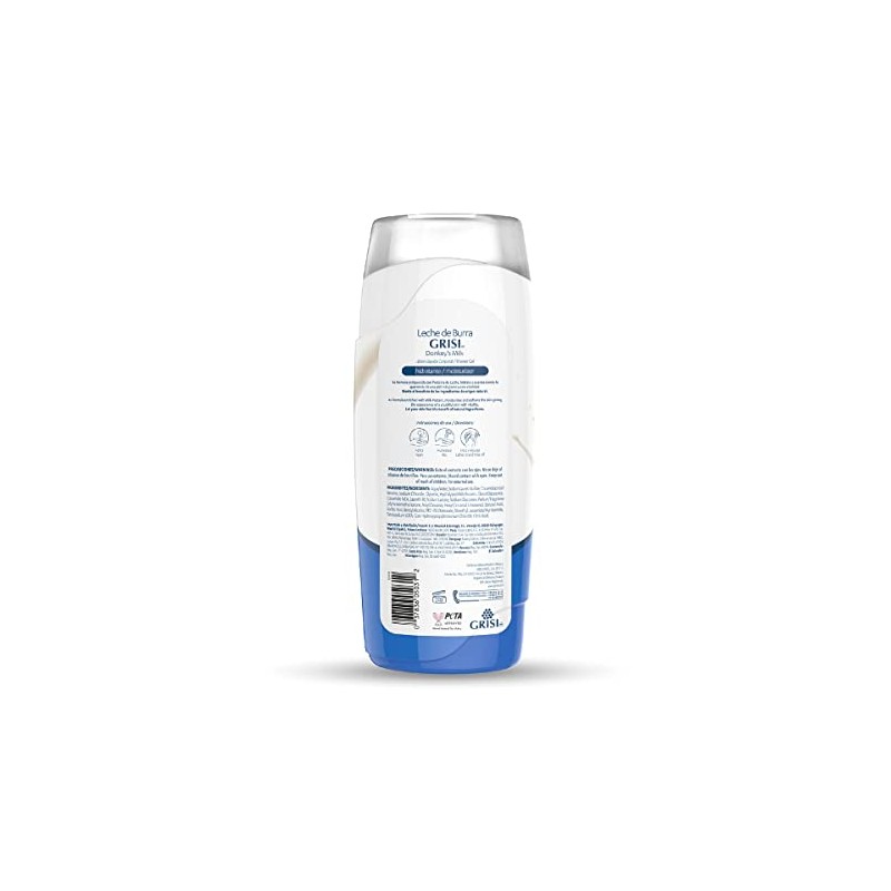 Leche de Burra Shower Gel Grisi Mandarina 450 Ml, color