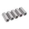 5Pcs Coupling Nut Hex Stainless Steel Anti Corrosion M12 Connector