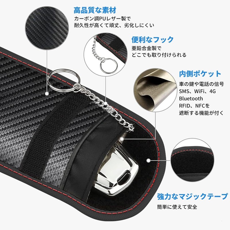 BESNU Vellfire Compatible Car Signal Blocking Pouch Relay Attack Countermeasure
