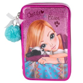 Depesche 6352 Top Model Friends Filled Pencil Case 3 Compartments Pink