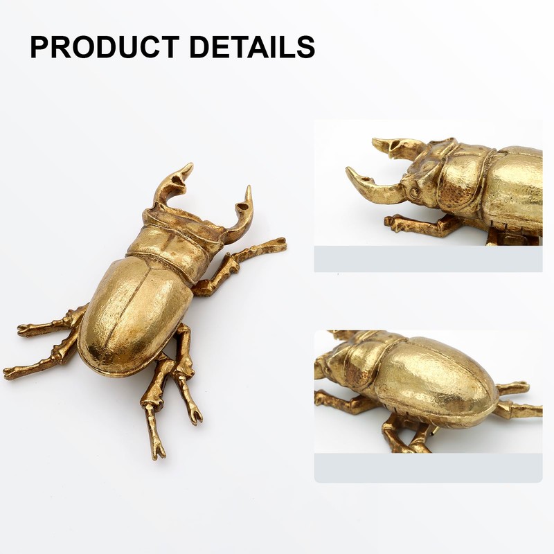 Xinleitan Gold Insect Wall Decor - Unique Bug and Beetle