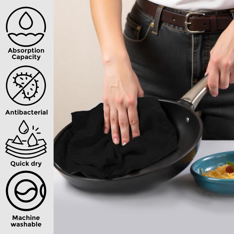 Towelogy® Heavy Duty Microfibre Cleaning Cloths for Home All Purpose