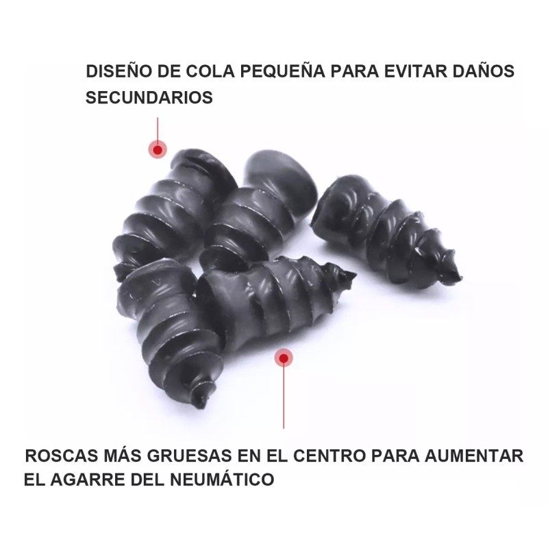 MOJIELONG Tornillo Tapón Para Reparación De Ponchadura De Llanta