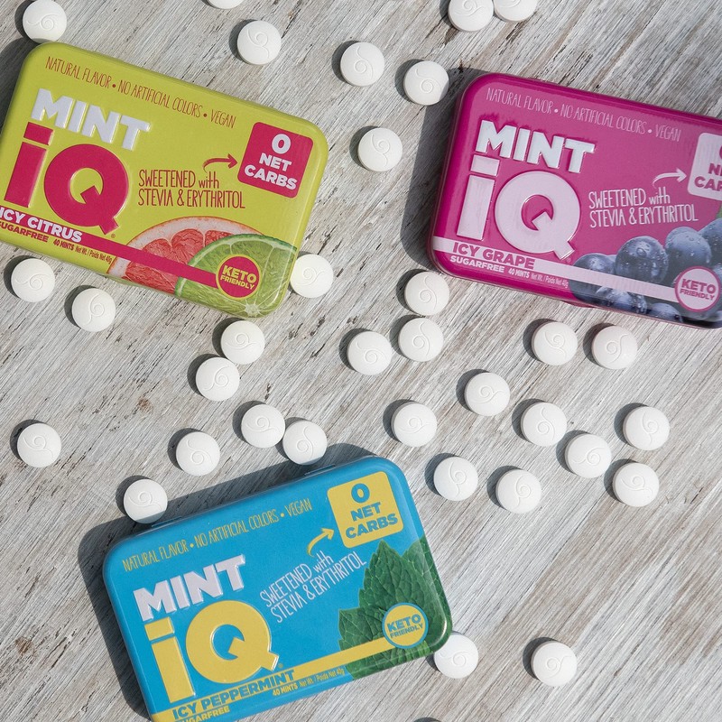 MintiQ Sugar Free Icy Grape, 40 Mints
