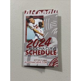 Altoona Curve Paul Skenes ⚾️ 2024 Pocket Schedule Pirates Rookie K Leader RC